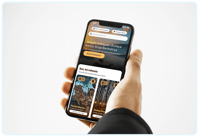 Portofolio Discover Bantul Mobile App | Simetri